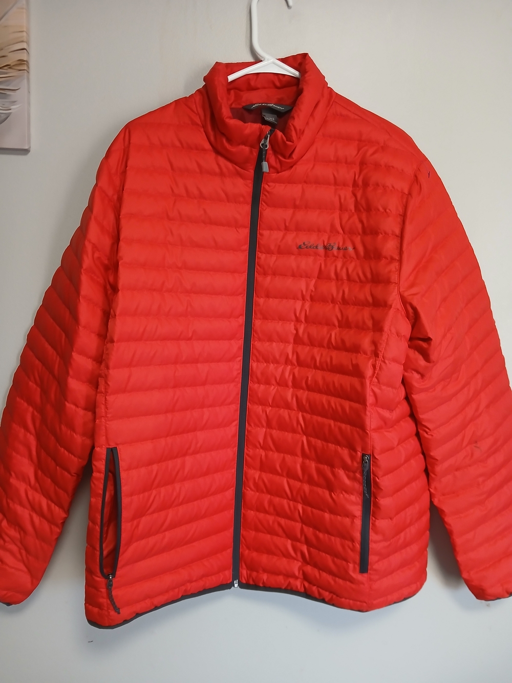 Eddie Bauer Red Quilted Packable Jacket